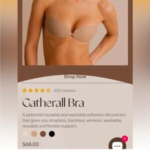 Gatherall Nude Silicone Adhesive Bra